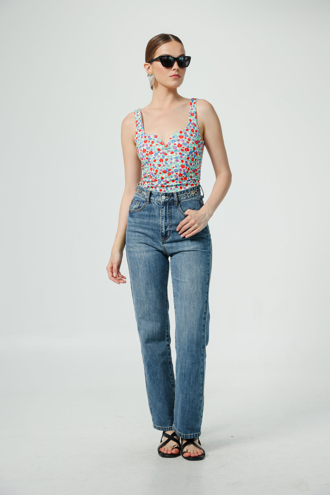 Illusion Light Floral Top