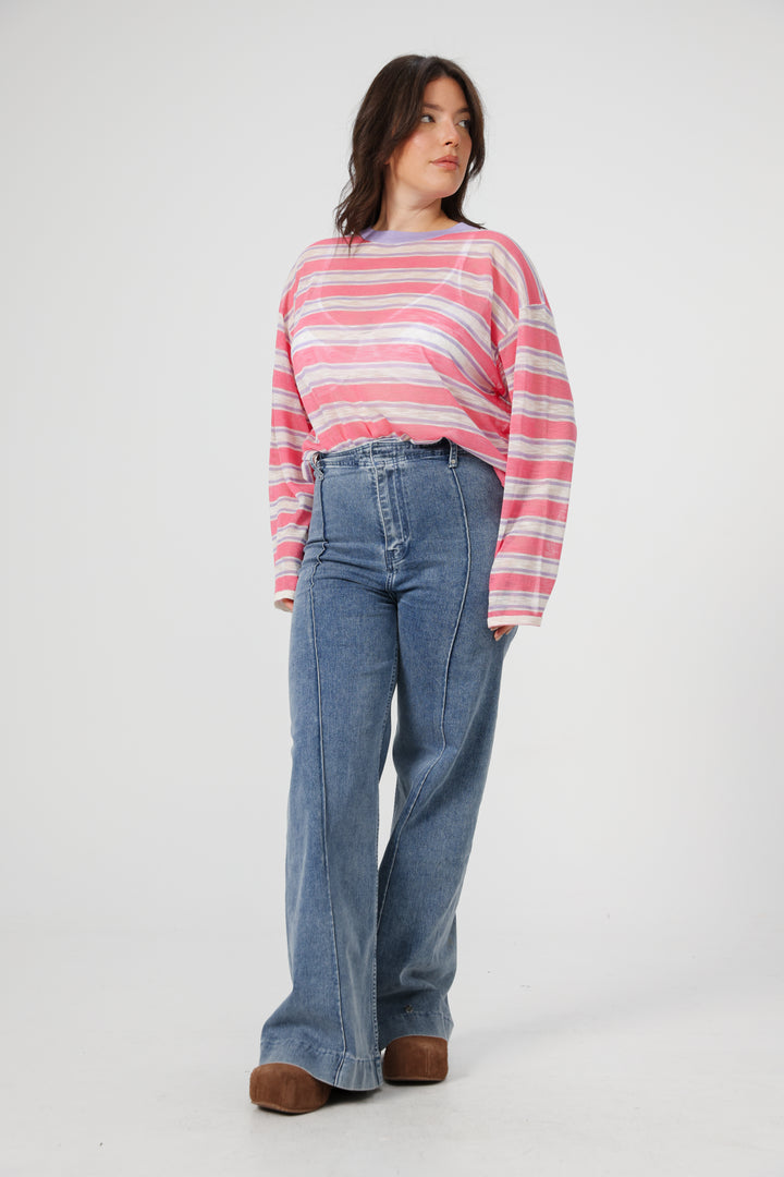 Tamuz Pink Striped Shirt