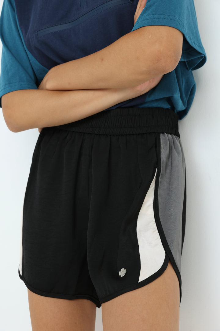 Tree Black Shorts