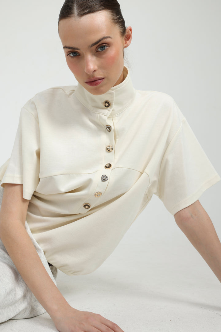 Sun Cream Polo T-Shirt