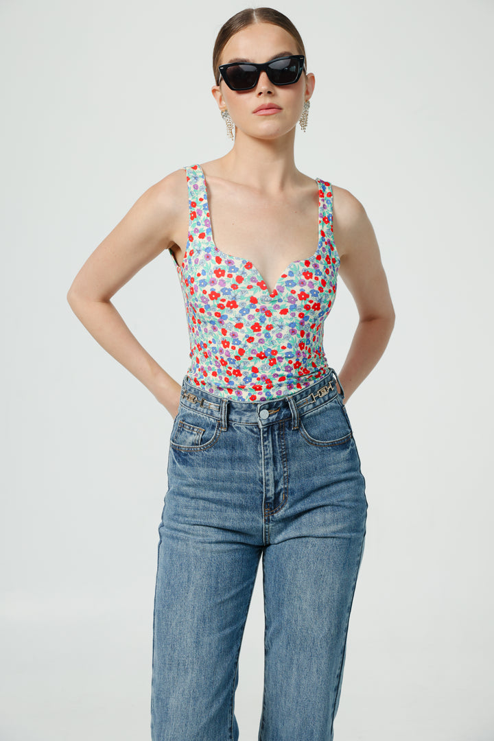 Illusion Light Floral Top