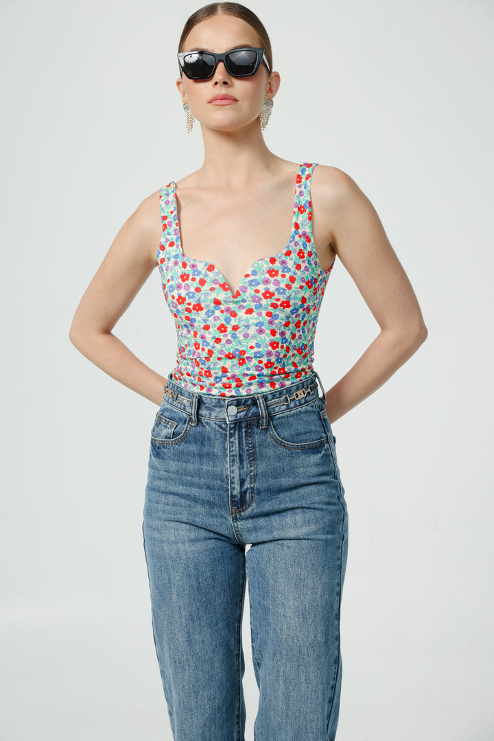 Illusion Light Floral Top