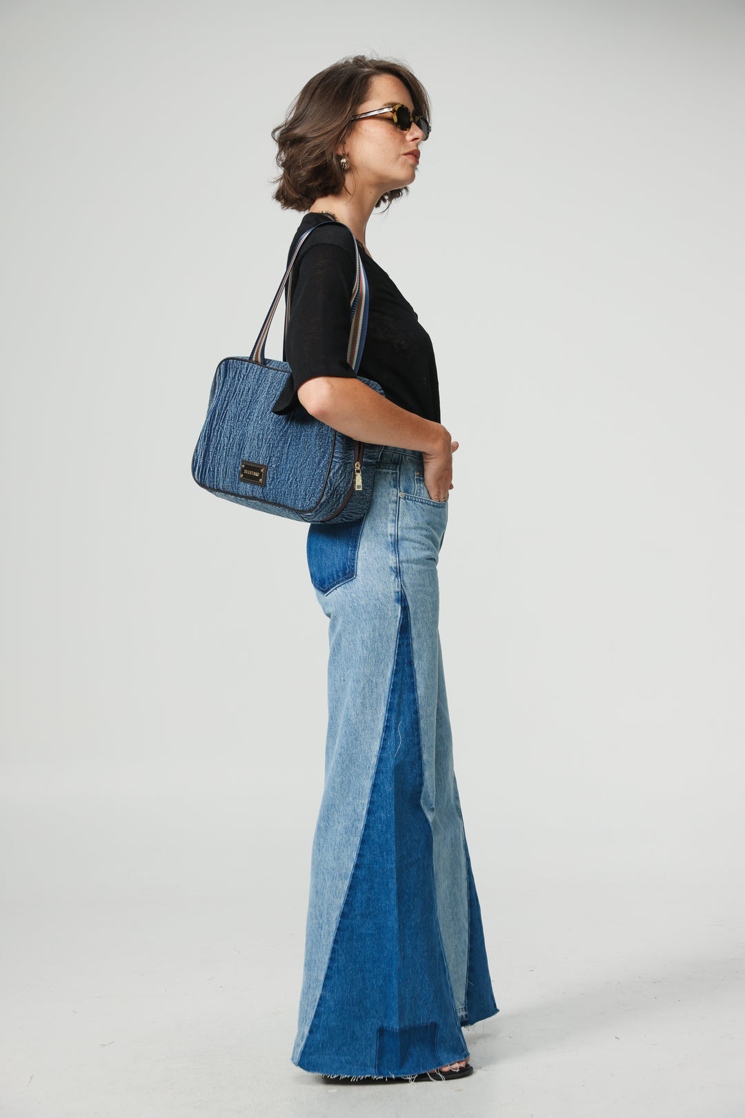 Boxy Denim Handbag