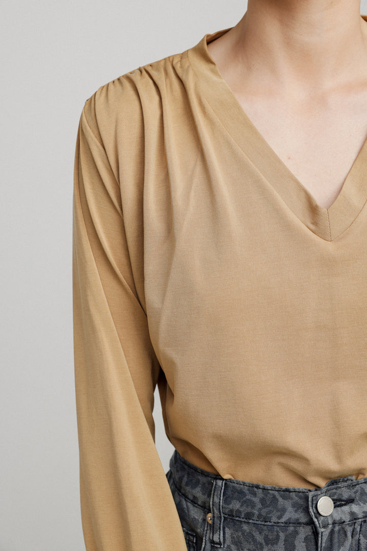 Just V Camel Shirt