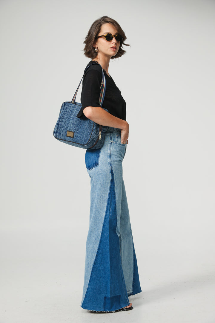 Boxy Denim Handbag