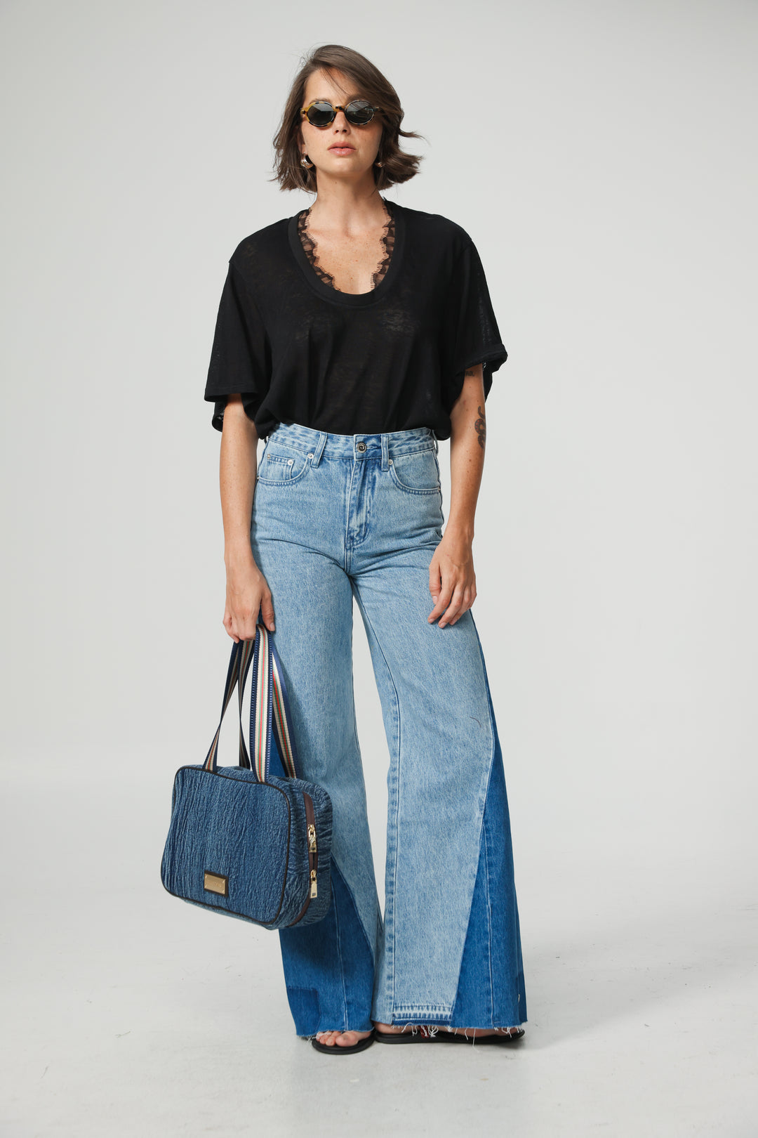 Boxy Denim Handbag