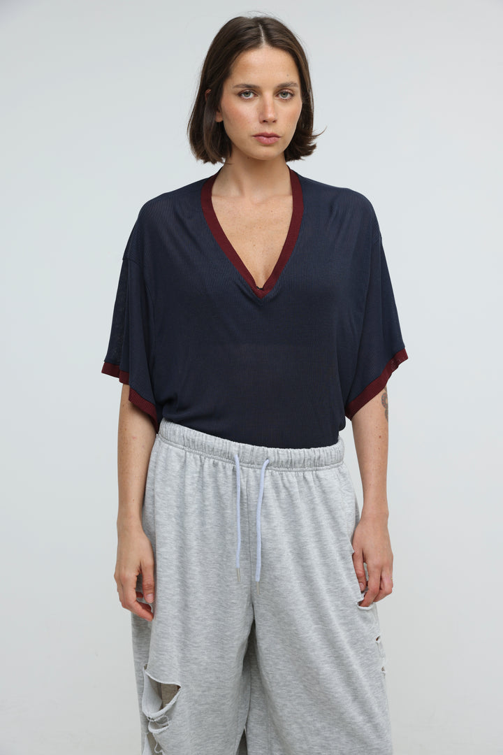 August Navy T-Shirt