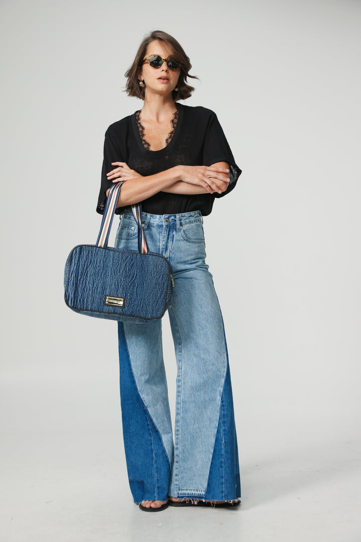 Boxy Denim Handbag