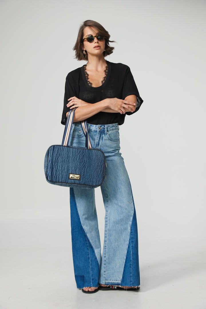 Boxy Denim Handbag