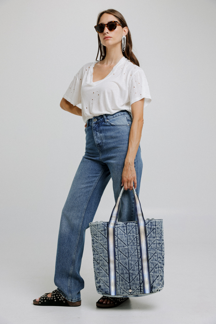 Sporty Denim Blue Bag