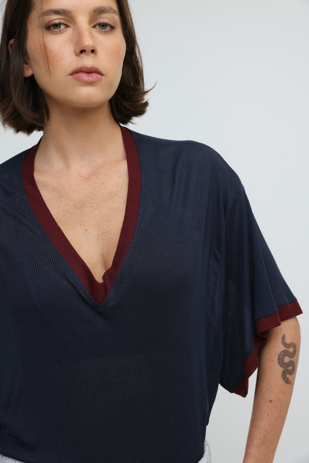 August Navy T-Shirt