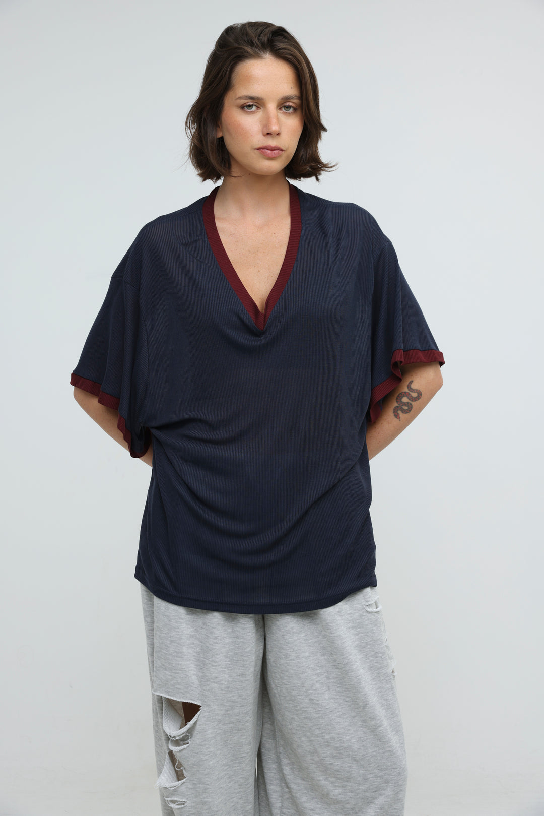 August Navy T-Shirt