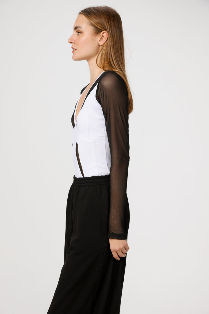 New Year White Bodysuit