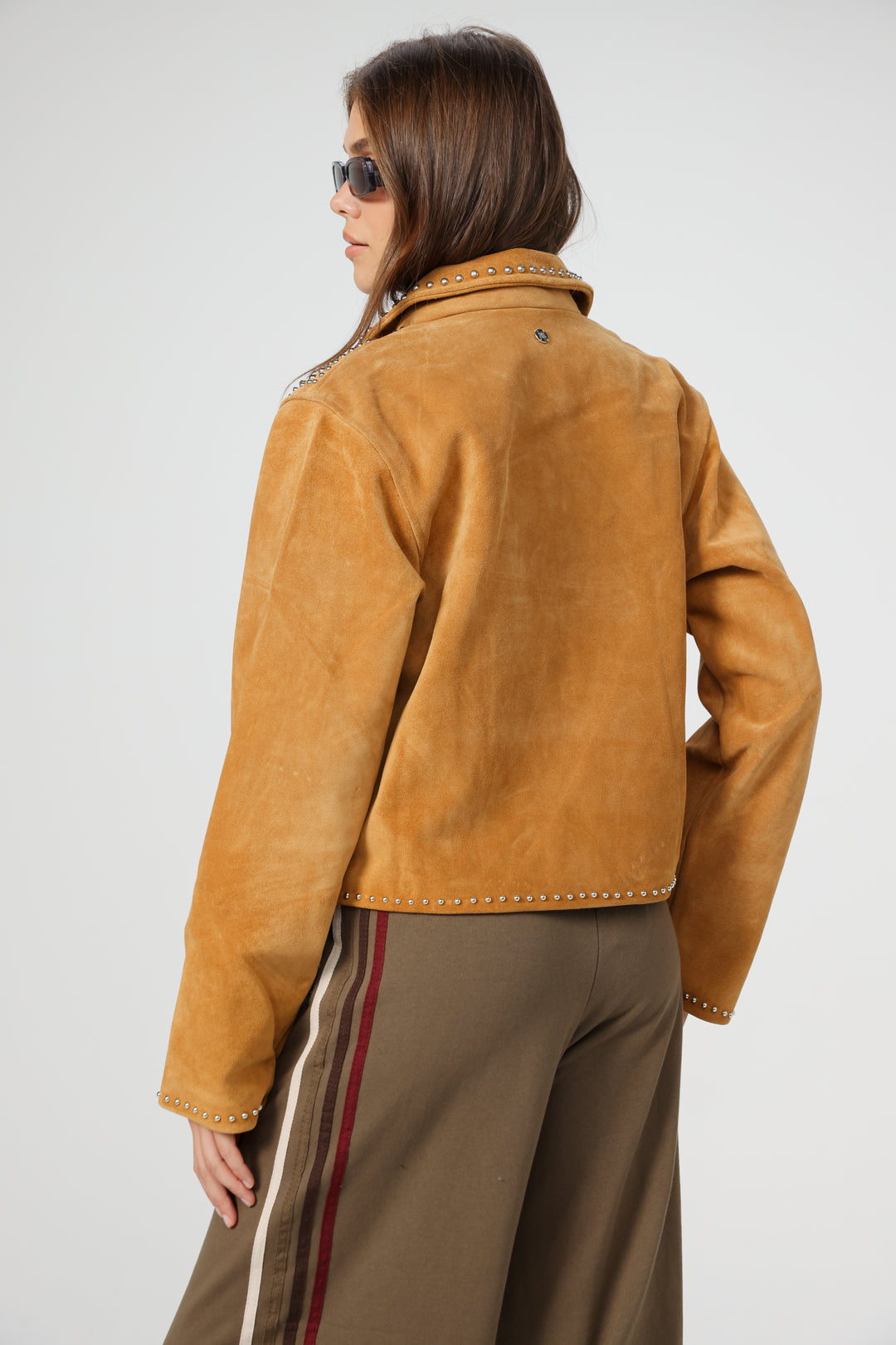 מעיל זמש מידה XS Alive Camel Suede Jacket