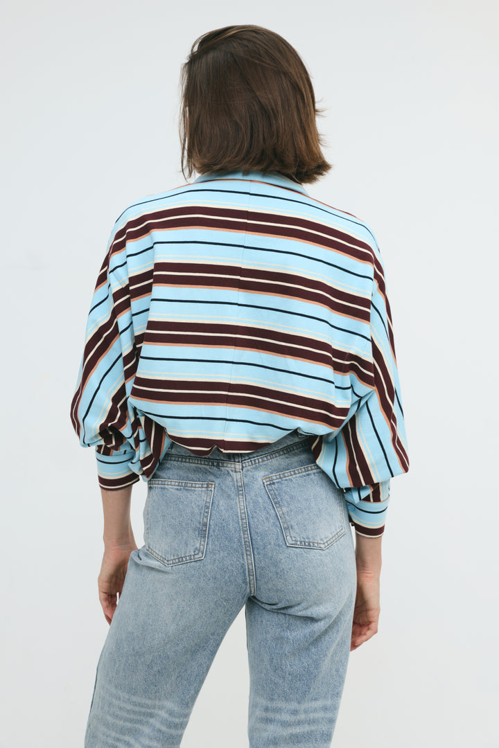 Crossing Blue Stripes Polo