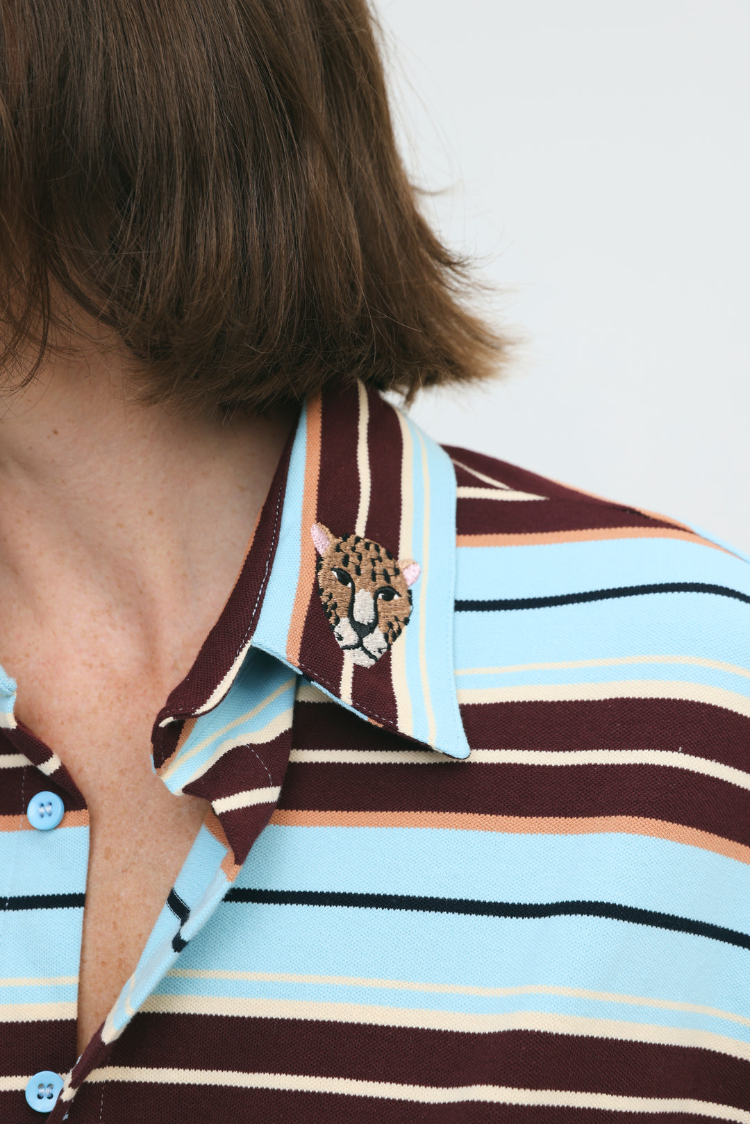 Crossing Blue Stripes Polo