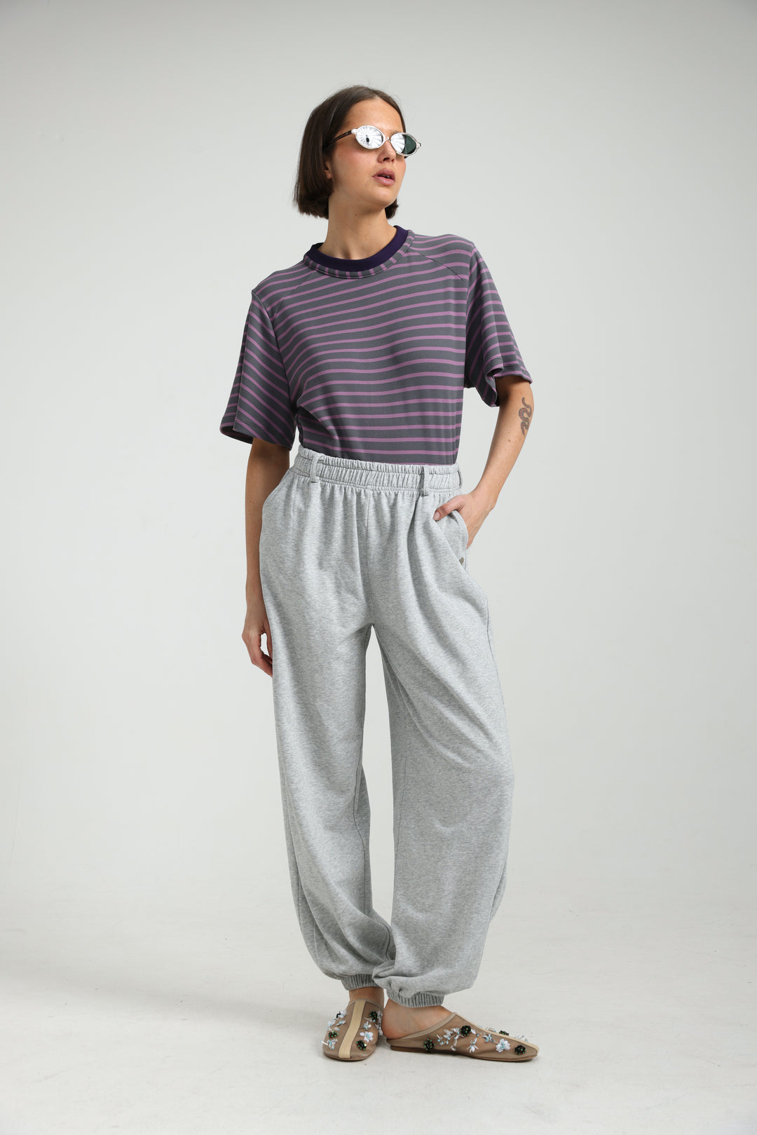 Candy Purple Striped Bodysuit