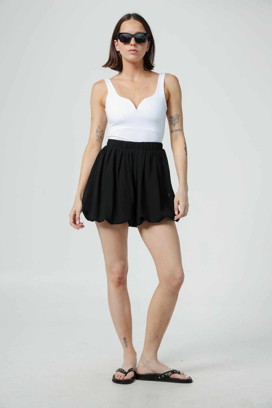 Sura Black Shorts