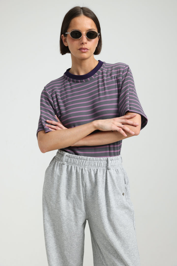 Candy Purple Striped Bodysuit