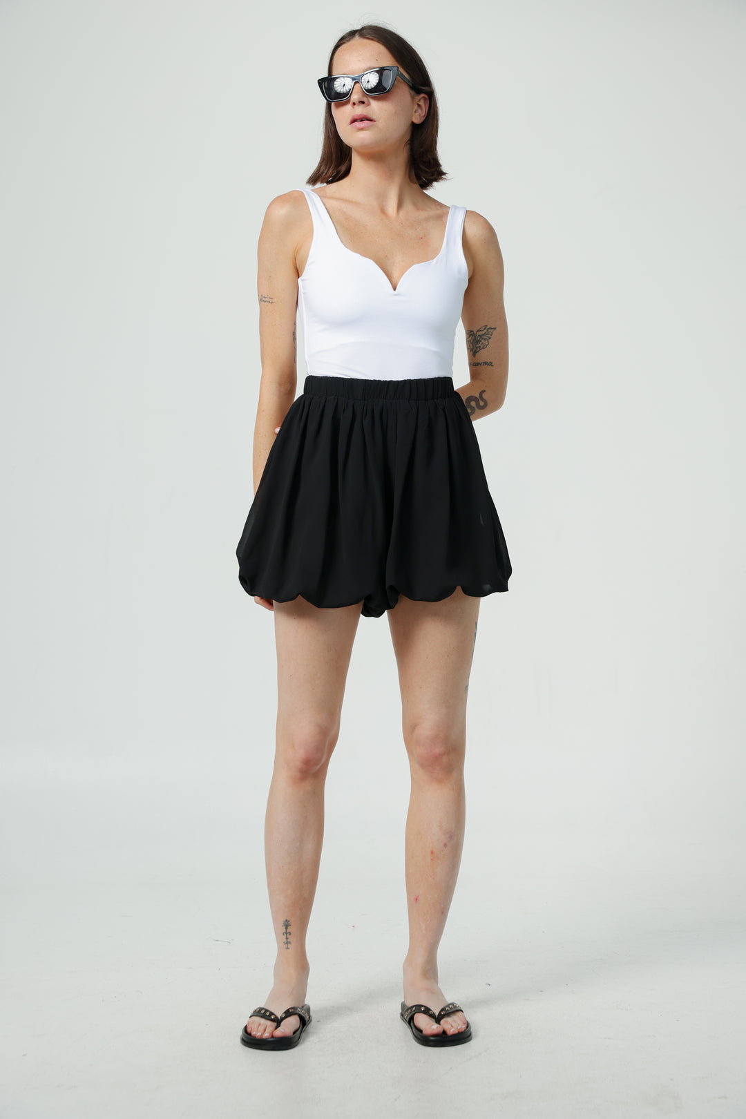 Sura Black Shorts
