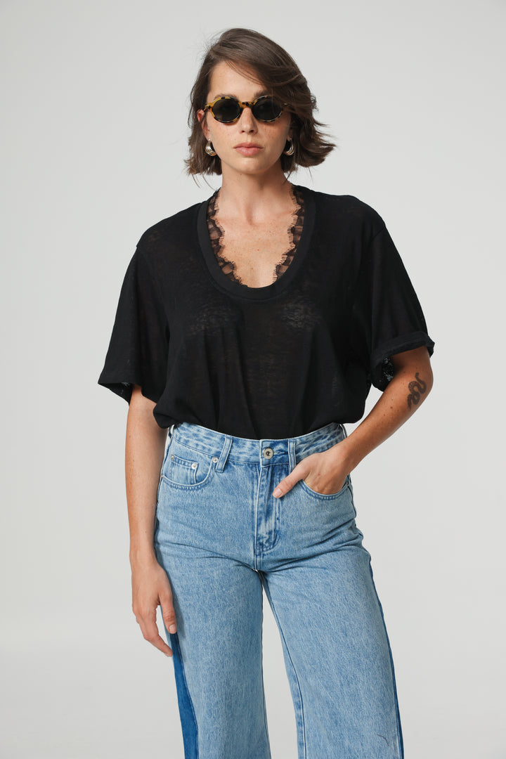 Smile Black T-Shirt