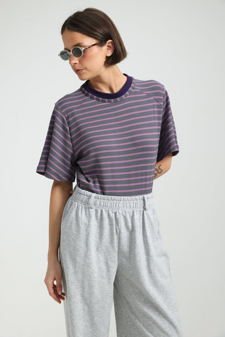 Candy Purple Striped Bodysuit