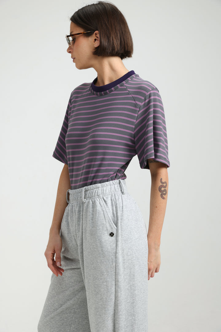 Candy Purple Striped Bodysuit