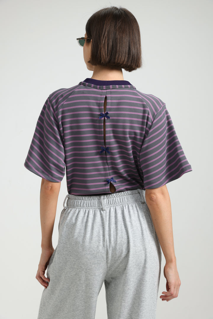 Candy Purple Striped Bodysuit