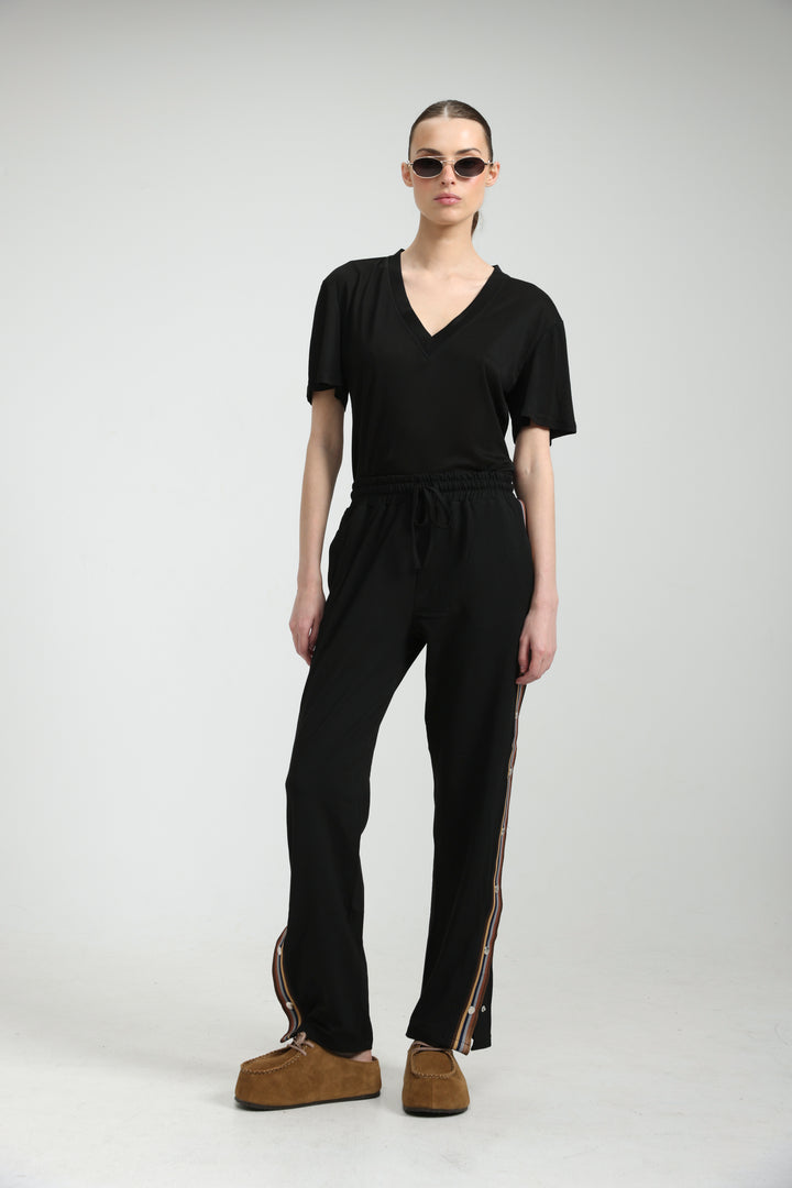 Popper Black/Brown Joggers