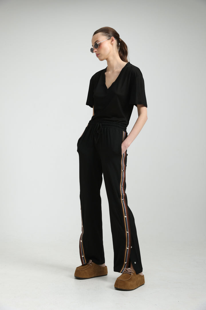 Popper Black/Brown Joggers