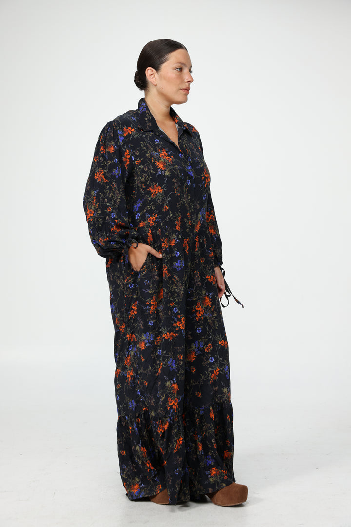 Wide Floral Jumpsuit