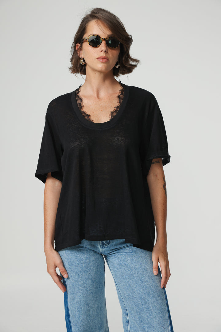 Smile Black T-Shirt
