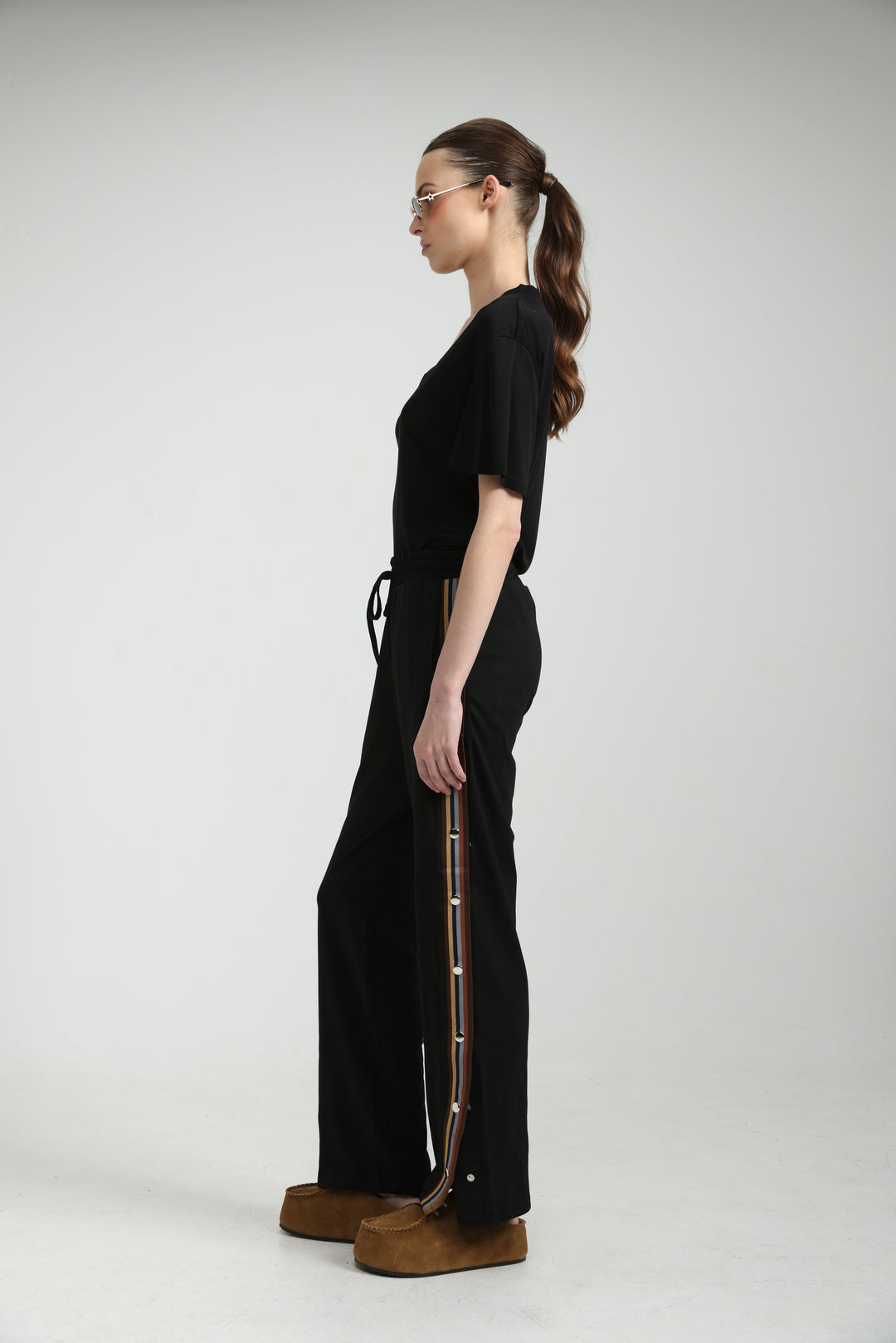 Popper Black/Brown Joggers