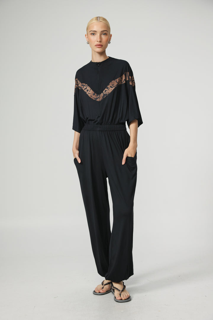 Adamon Black Mix Jumpsuit