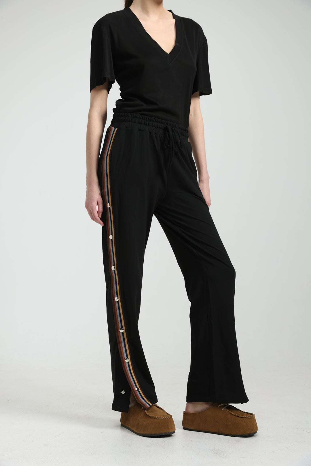 Popper Black/Brown Joggers