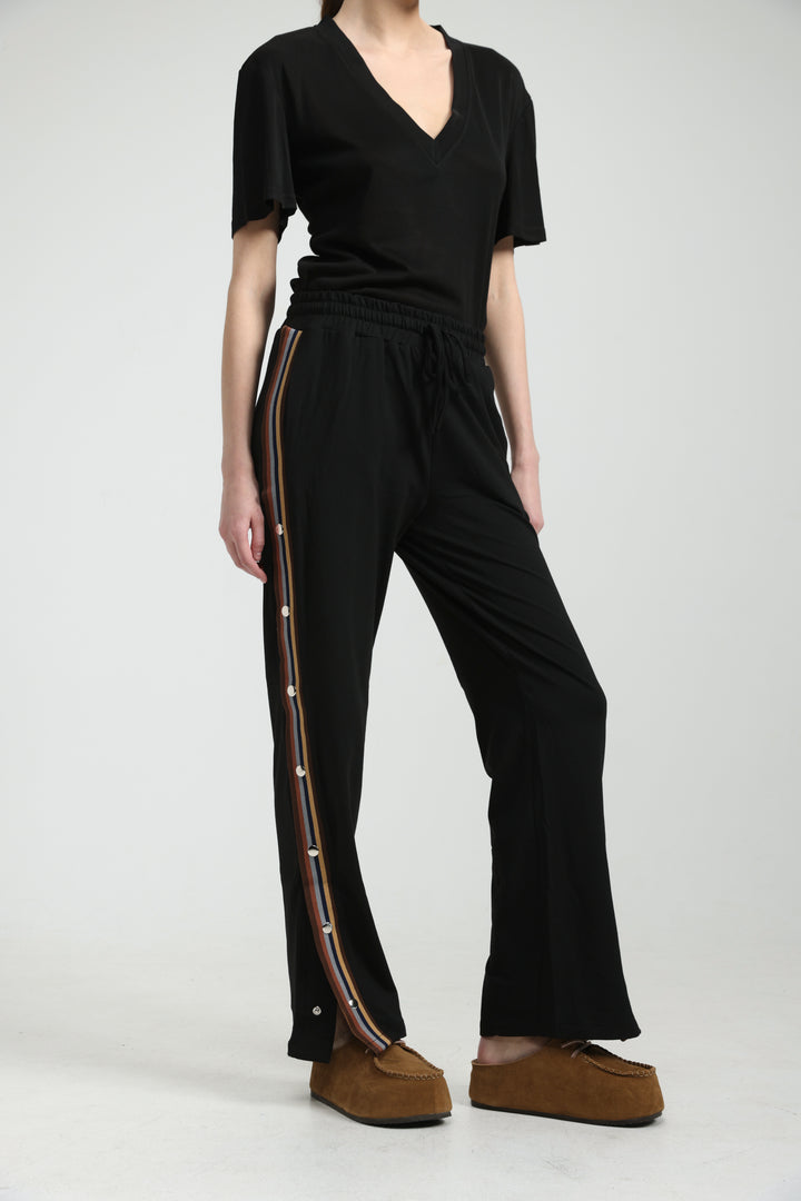 Popper Black/Brown Joggers