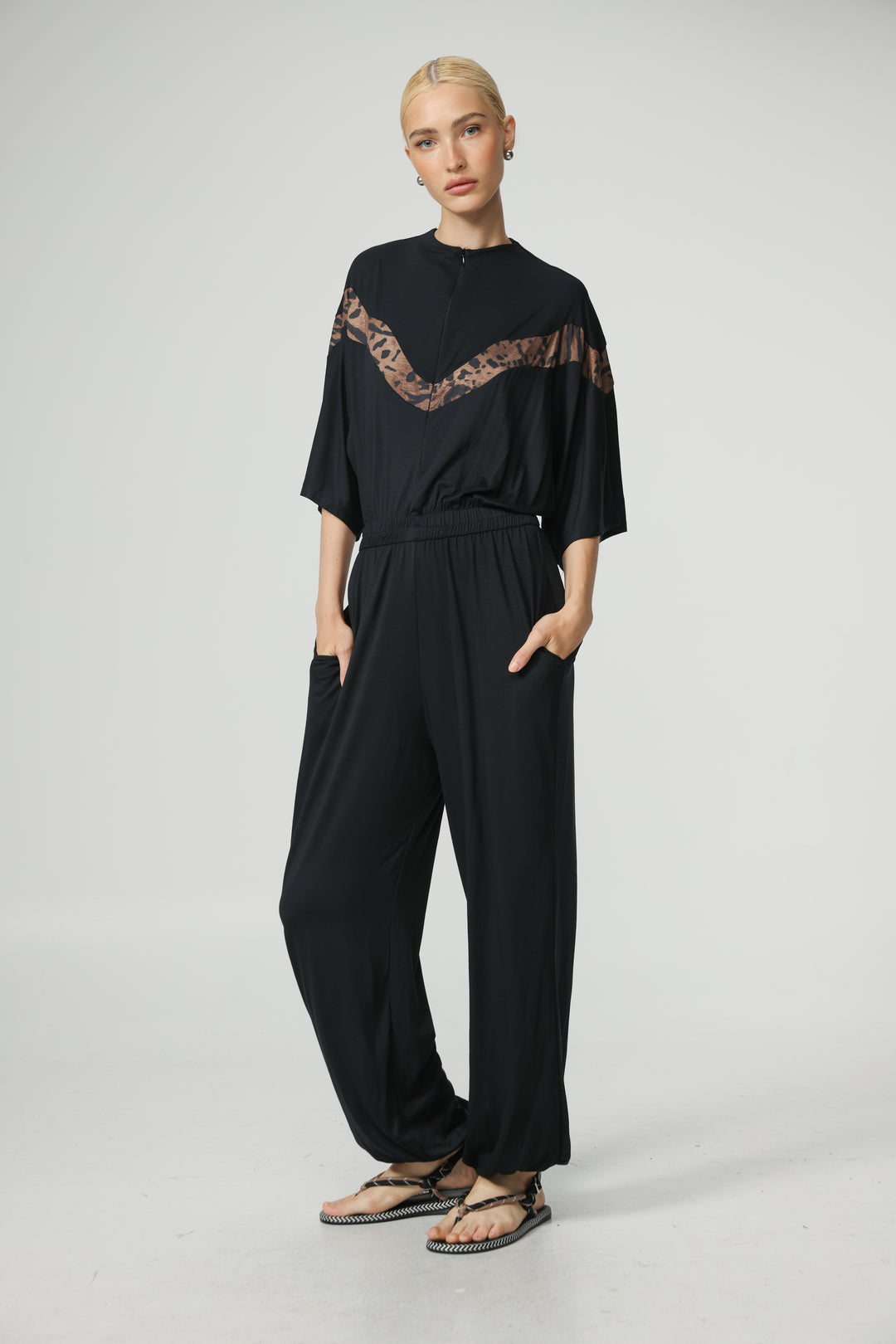 Adamon Black Mix Jumpsuit