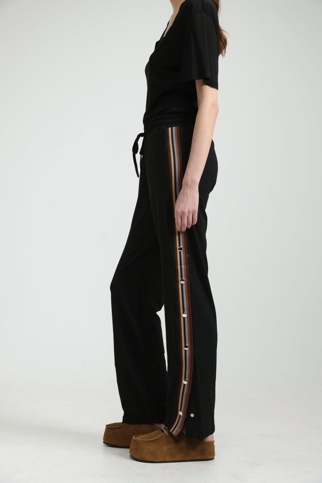 Popper Black/Brown Joggers