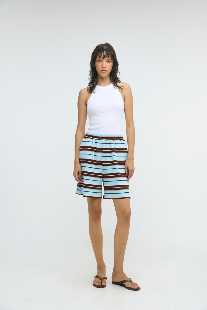 Crossing Blue Stripes Shorts