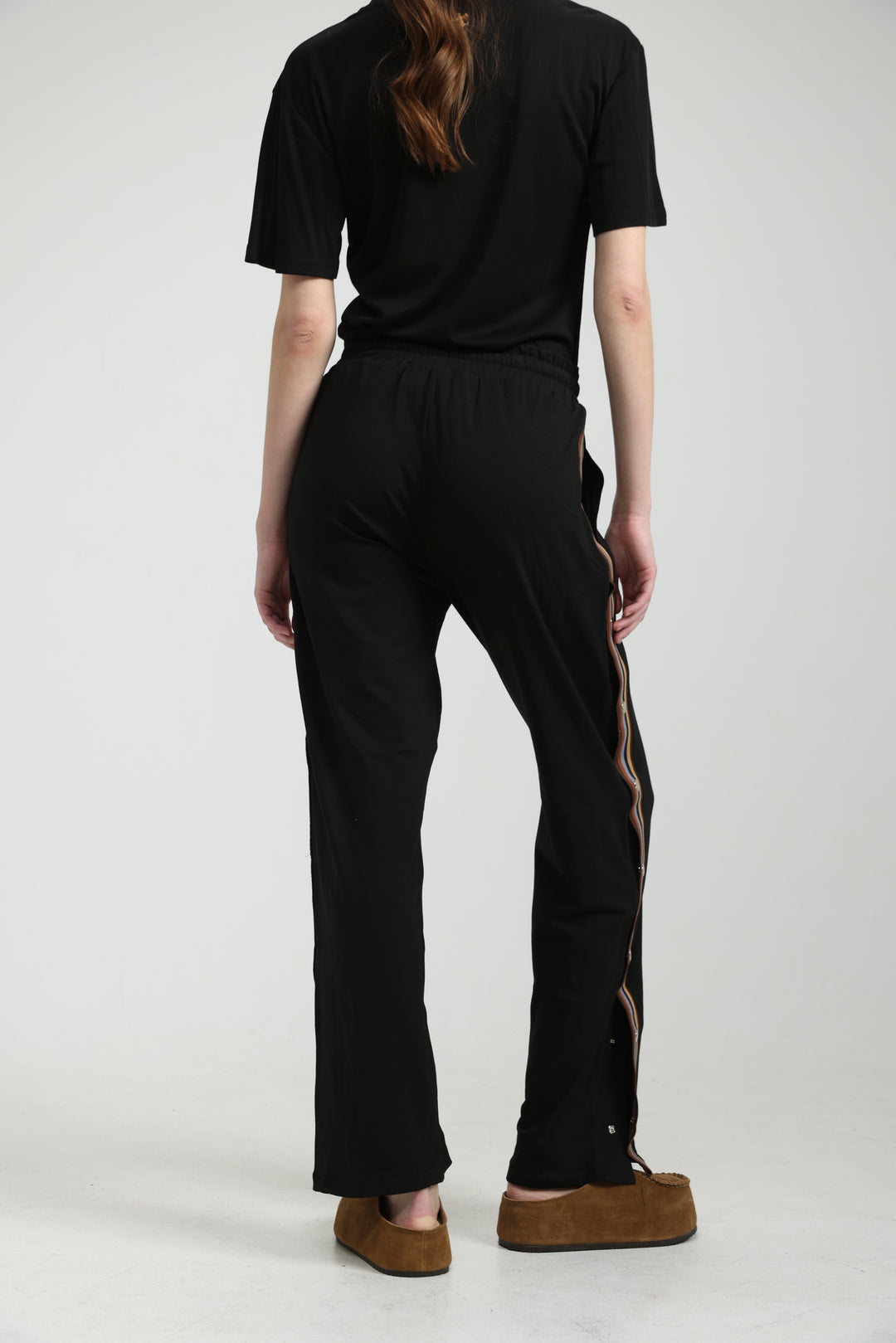 Popper Black/Brown Joggers