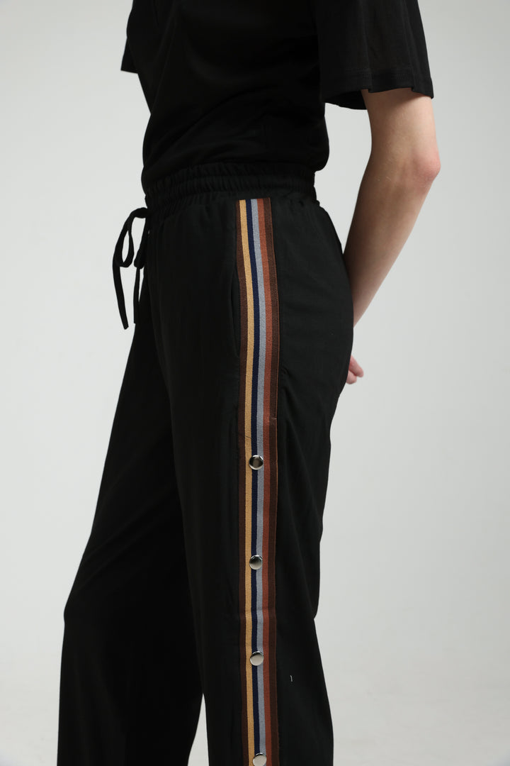 Popper Black/Brown Joggers