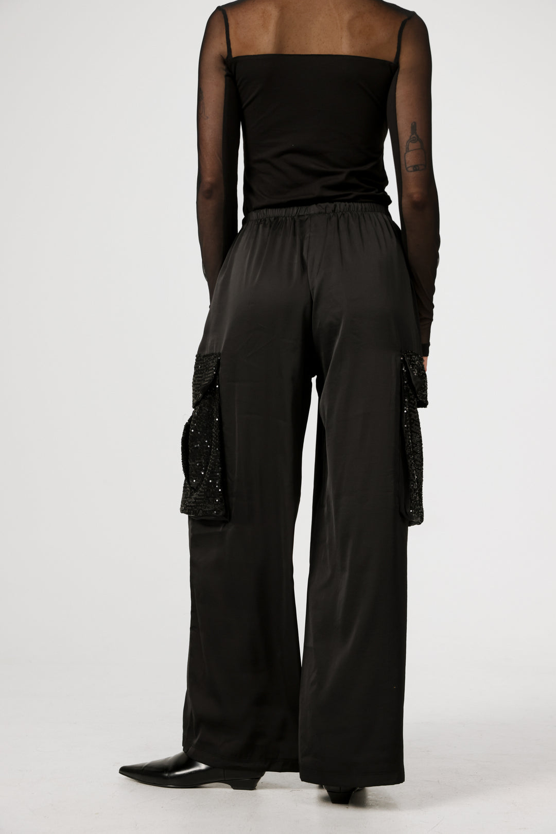 Confetti Black Cargo Bottoms