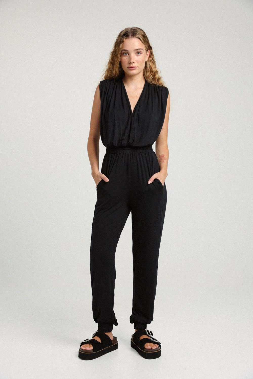 Wrap Black Jumpsuit