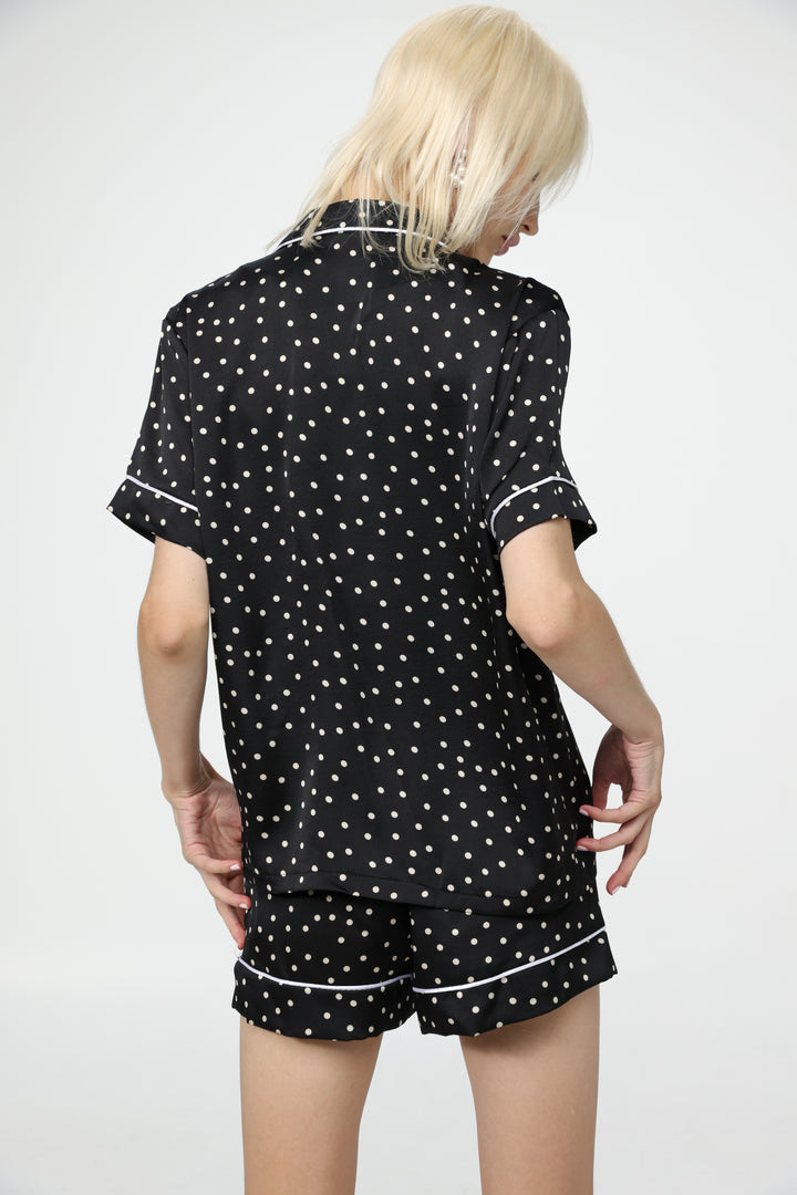 Adi Black Dots Pajama Set