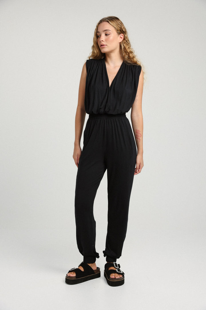 Wrap Black Jumpsuit