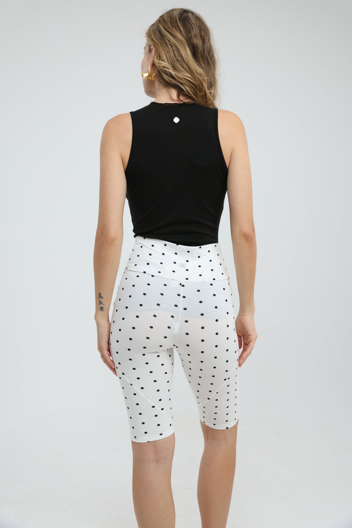 Daniela White Dots Leggings