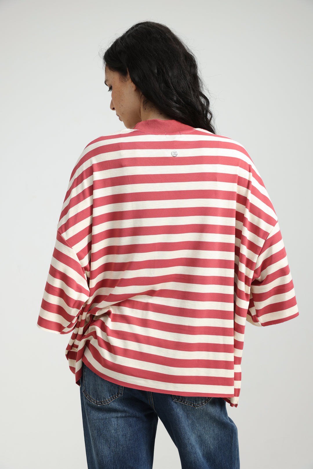 Boyfriend Red Striped T-Shirt