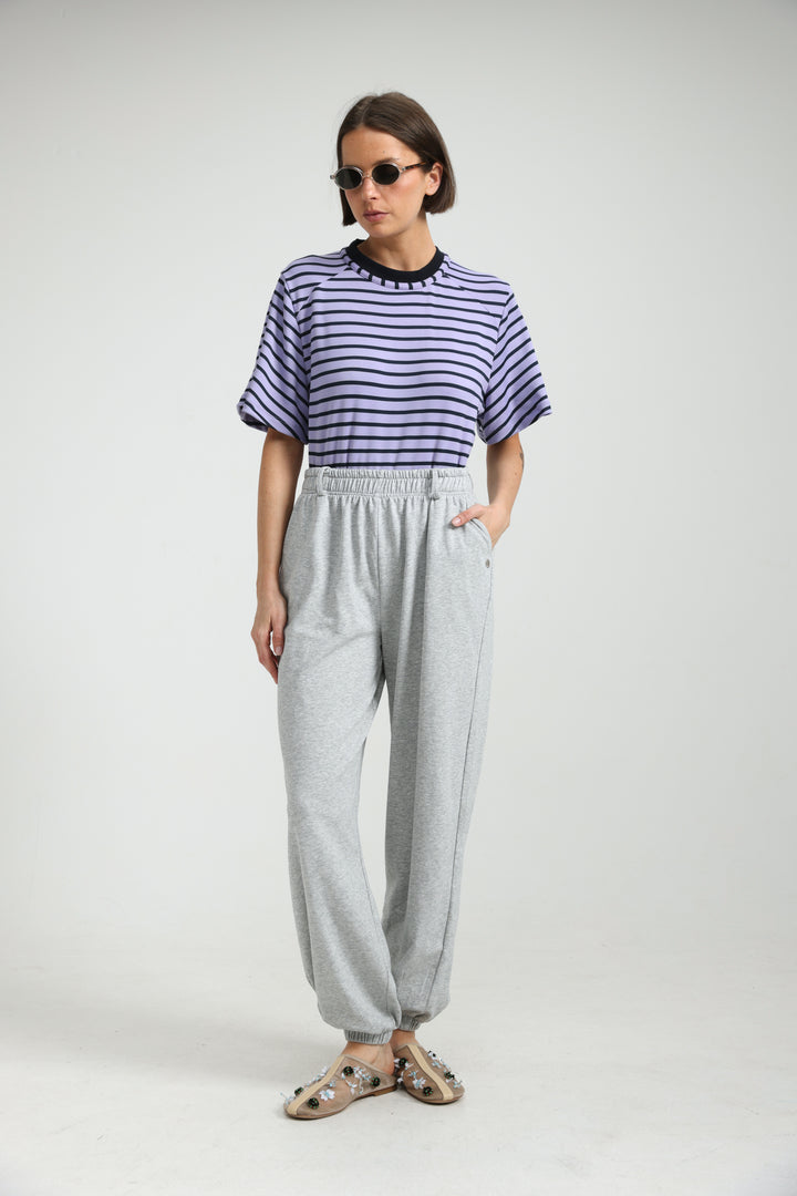 Candy Lilac Striped Bodysuit