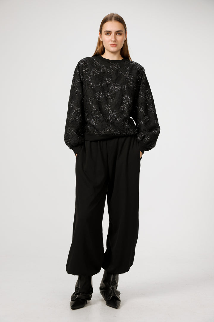Champagne Black Sweatshirt