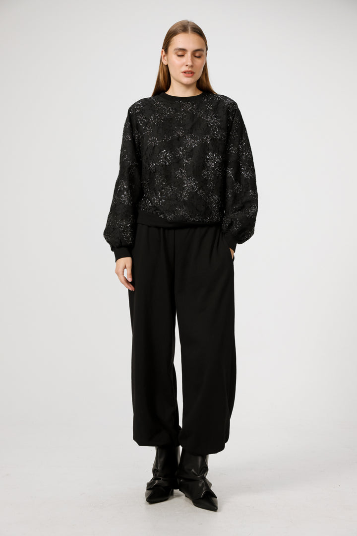 Champagne Black Sweatshirt